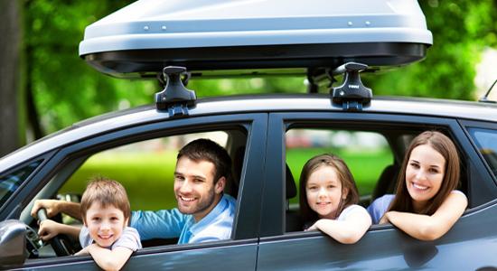 family driving a car with car insurance in havana